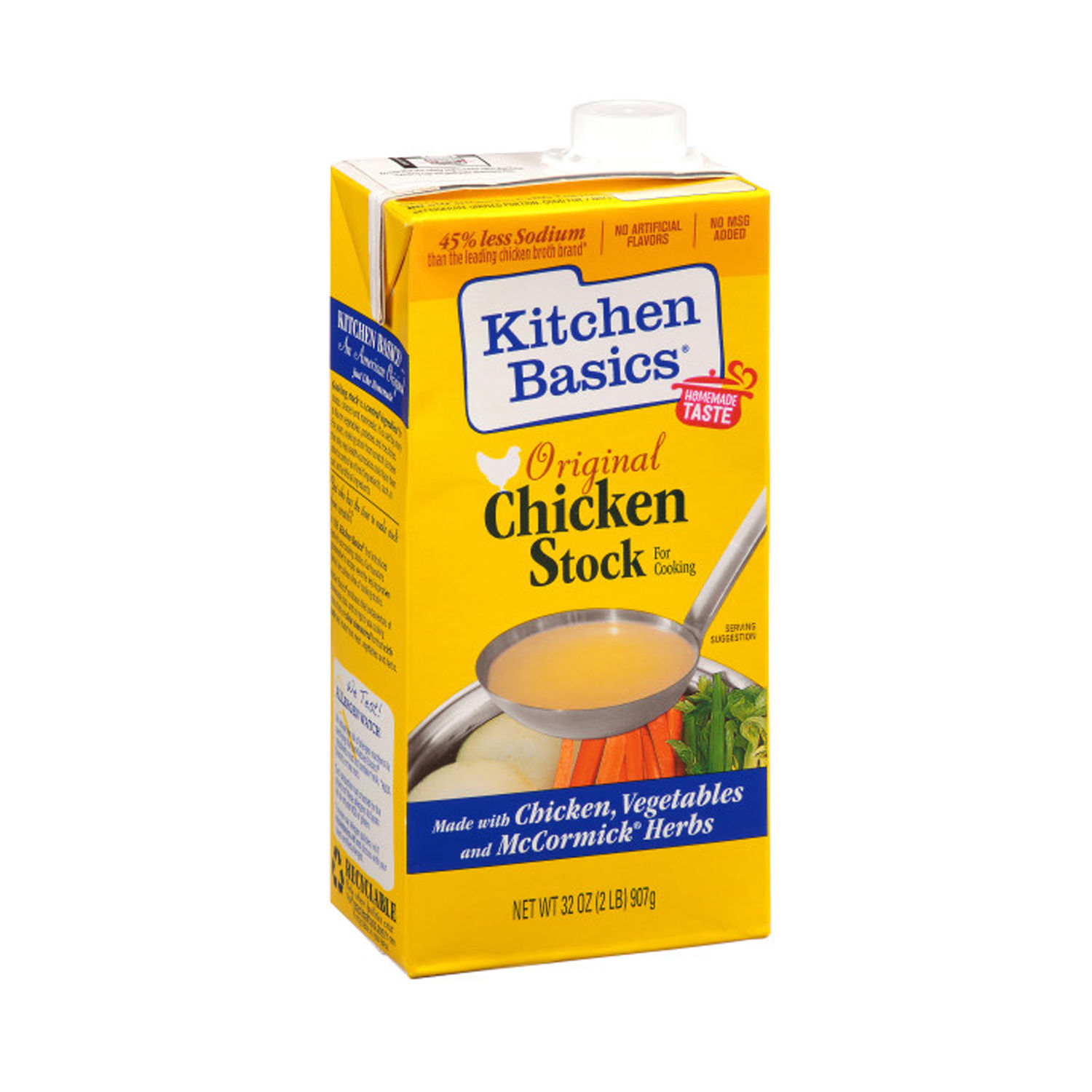 Caldo Pollo Kitchen Basics Tetra Brick 907 G