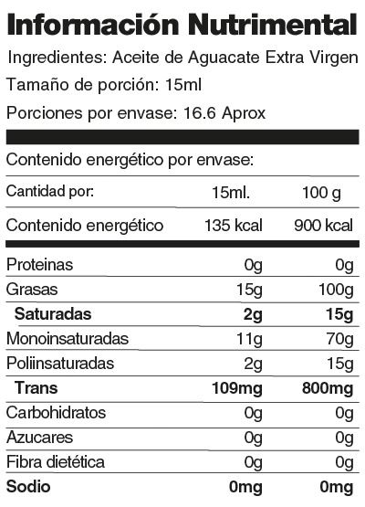 Aceite Extra Virgen Aguacate Mevi Oil