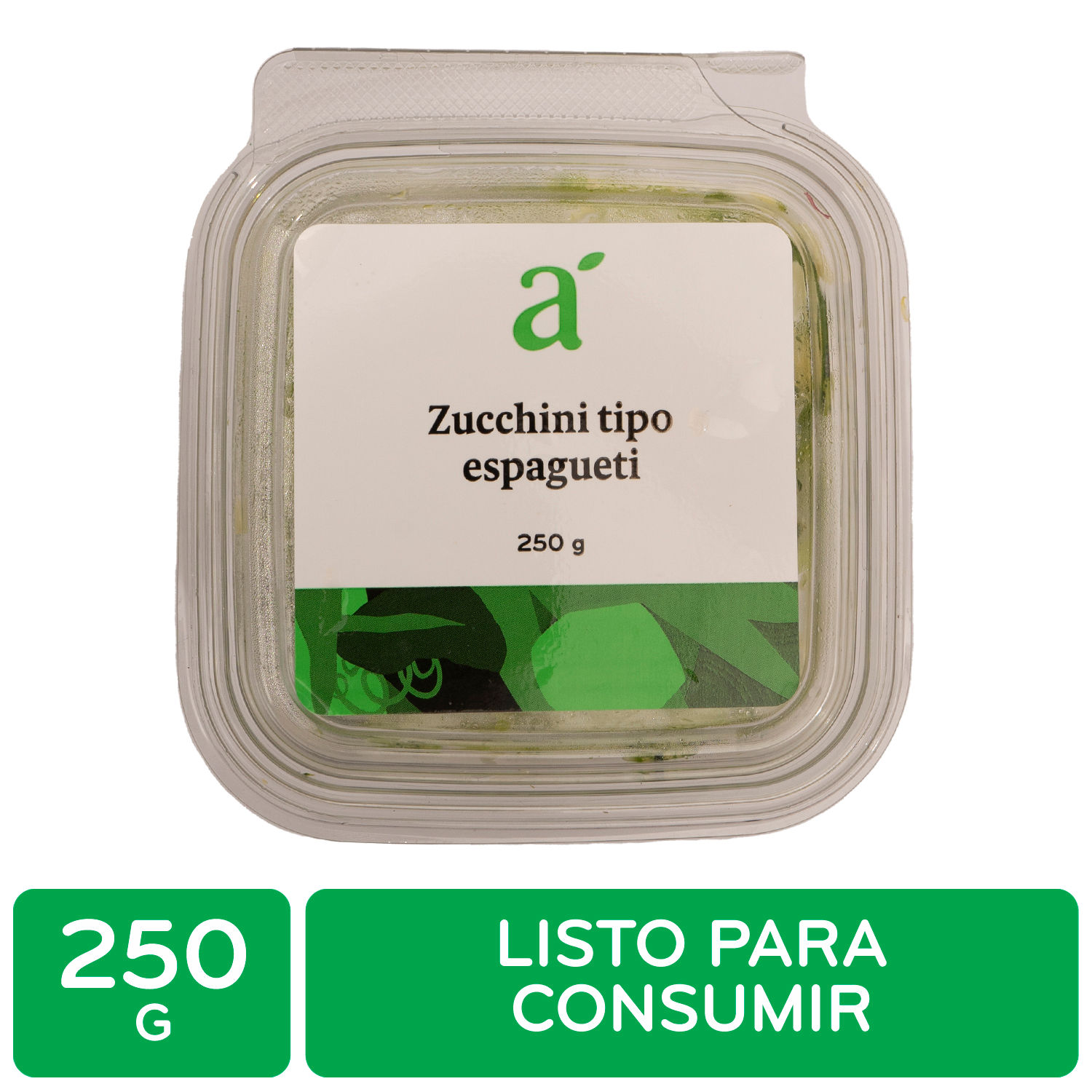 Zuquini Tipo Spagueti Auto Mercado Bandeja 250 G