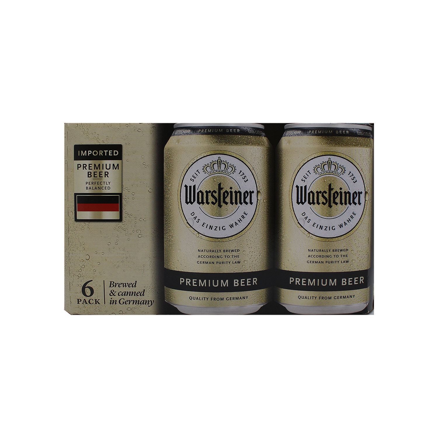 Cerveza Importada Alemania Pack Warsteiner Caja 1980 Ml