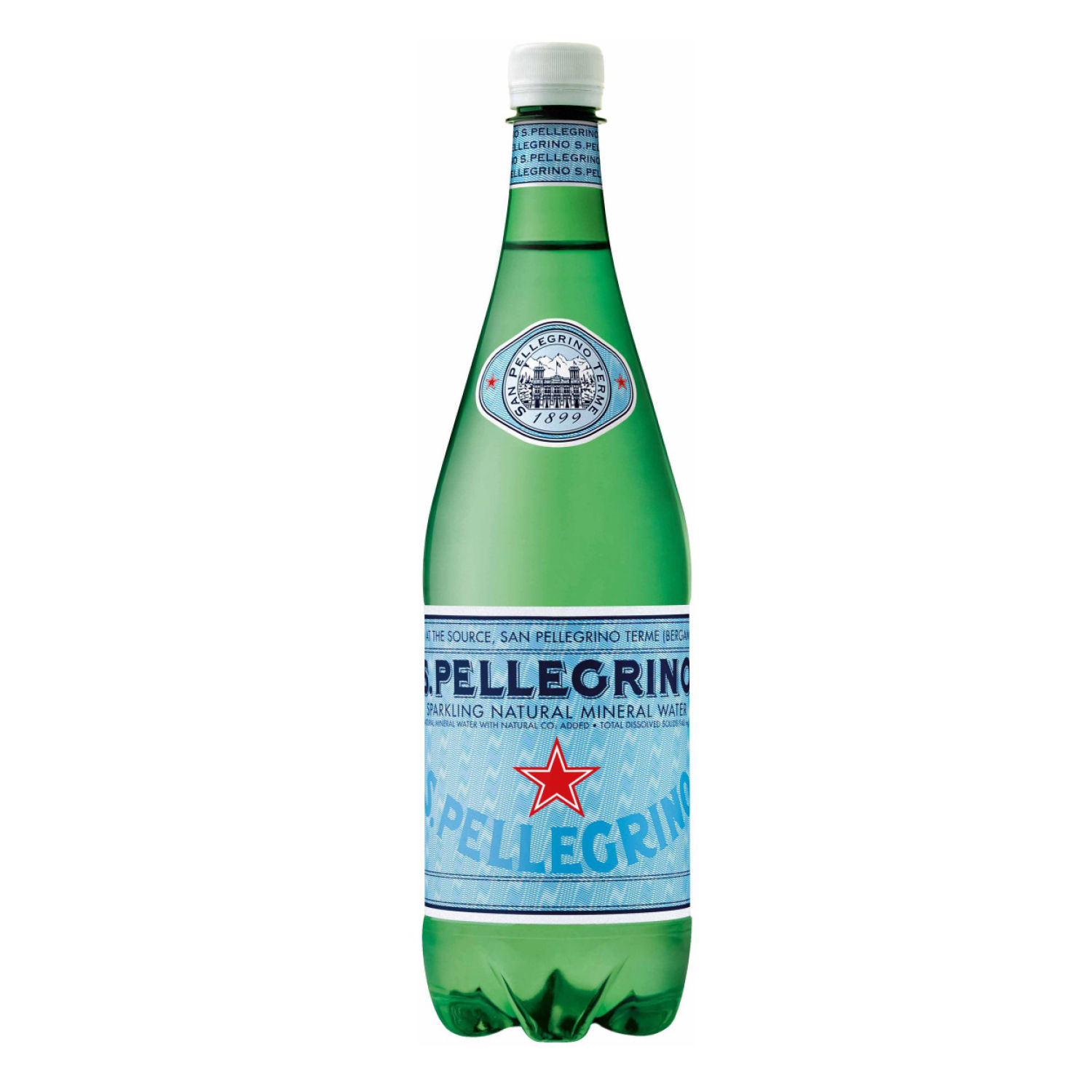 Agua Gasificada Natural Mineral San Pellegrino Botella 1000 Ml