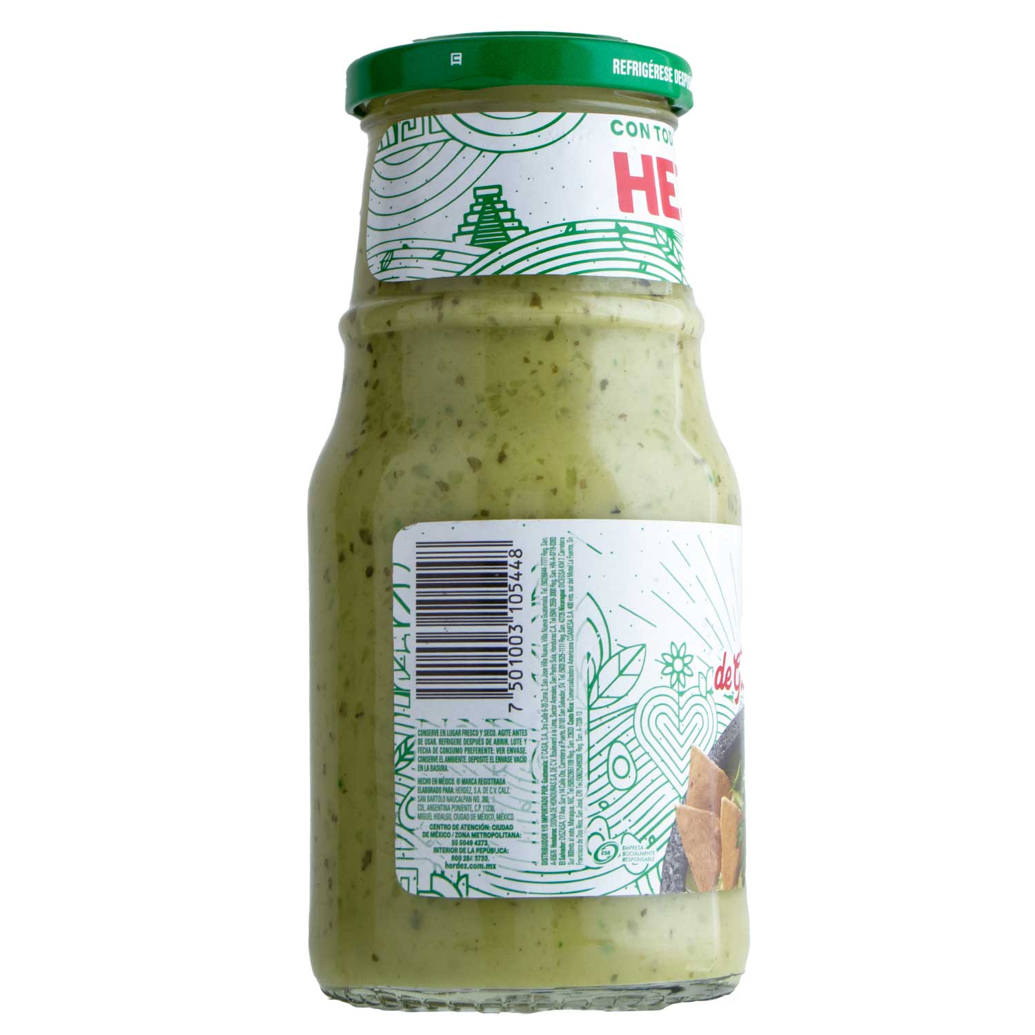 Salsa Guacamole Herdez Frasco 445 G