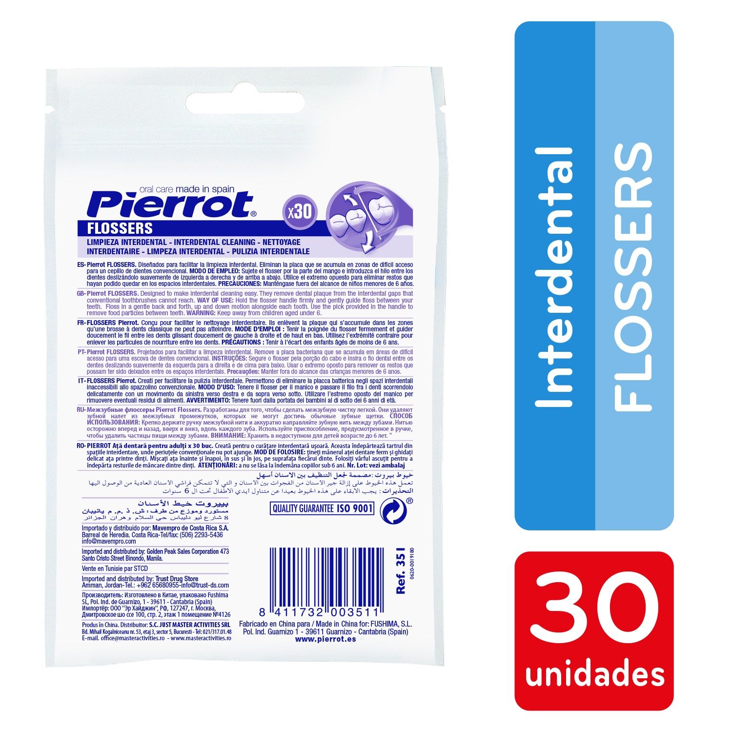 Ortodoncia Limpiador Interdental Pierrot Paquete 30 Unid