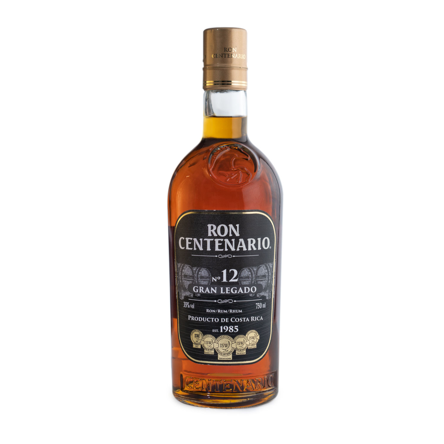 Ron Oscuro 12 Años Centenario Botella 750 Ml