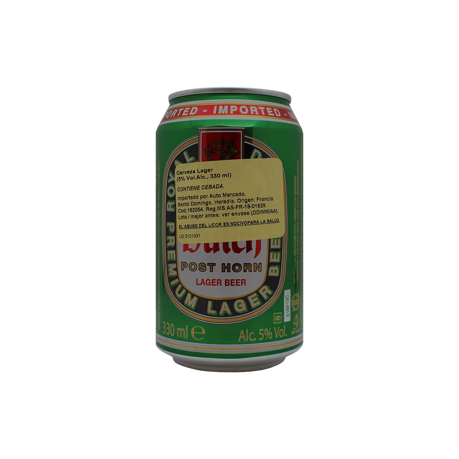 Cerveza Importada Lager 5% Holanda Royal Dutch Botella 330 Ml