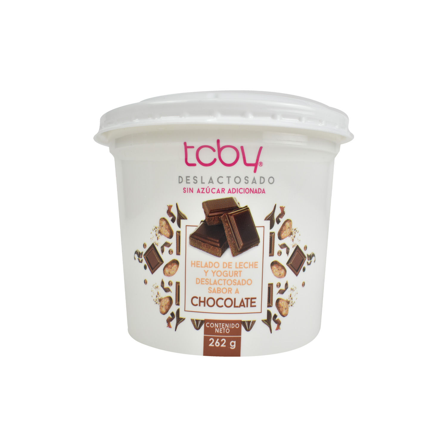 Helado Yogurt Chocolate Deslactosado Tcby Envase 262 G