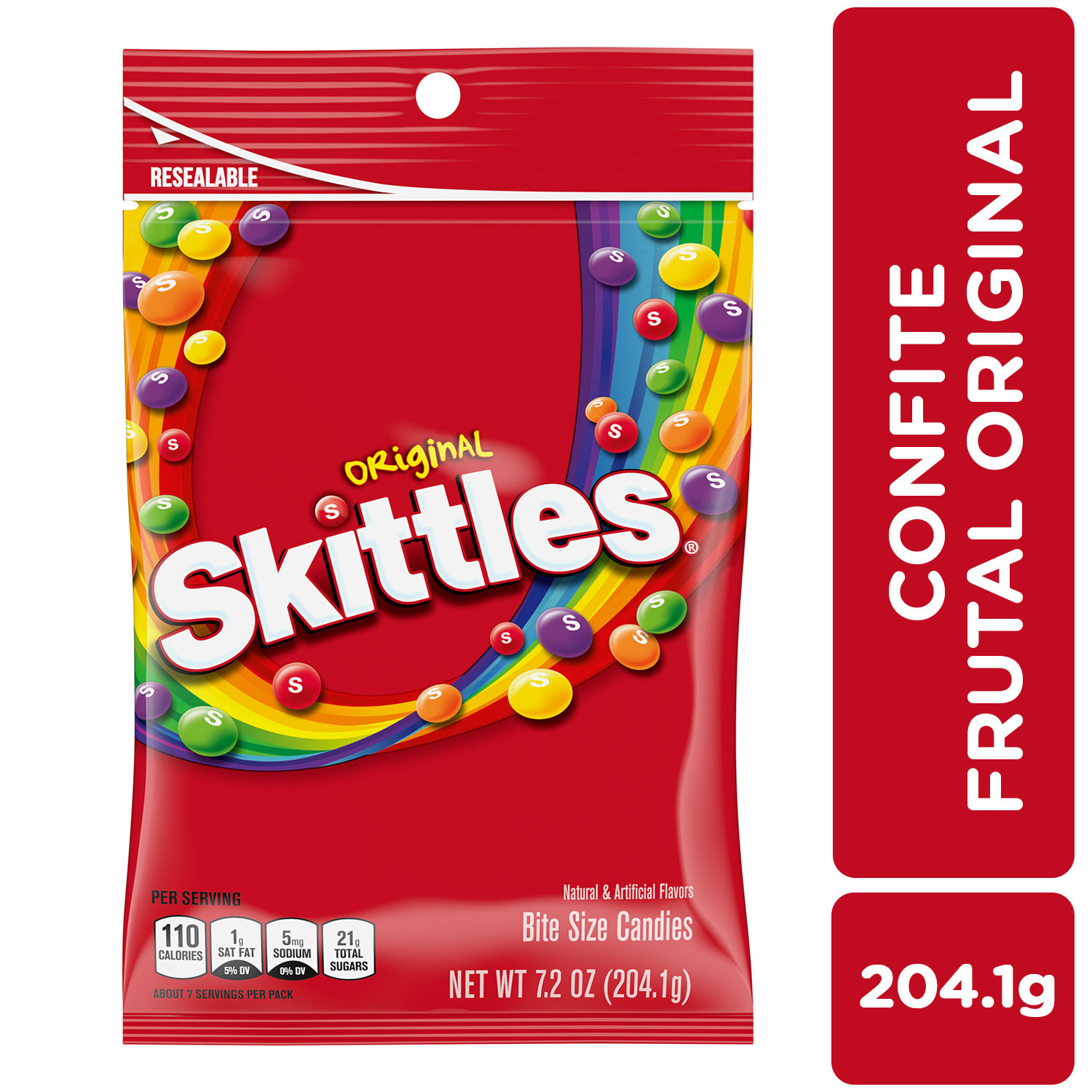 Confite Original Skittles Bolsa 204.1 G