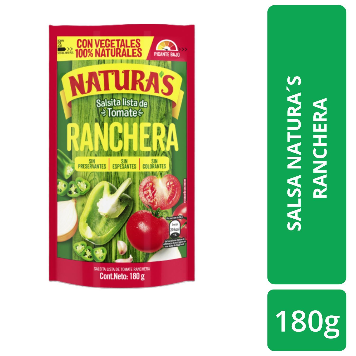 Salsa Tomate Preparada Ranchera Naturas