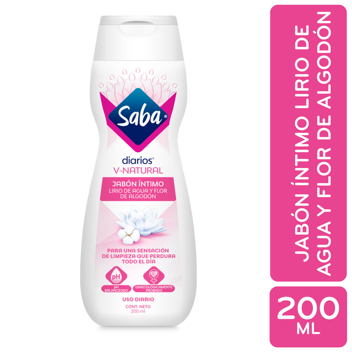 Jabon Intimo Natural Saba Envase 200 Ml