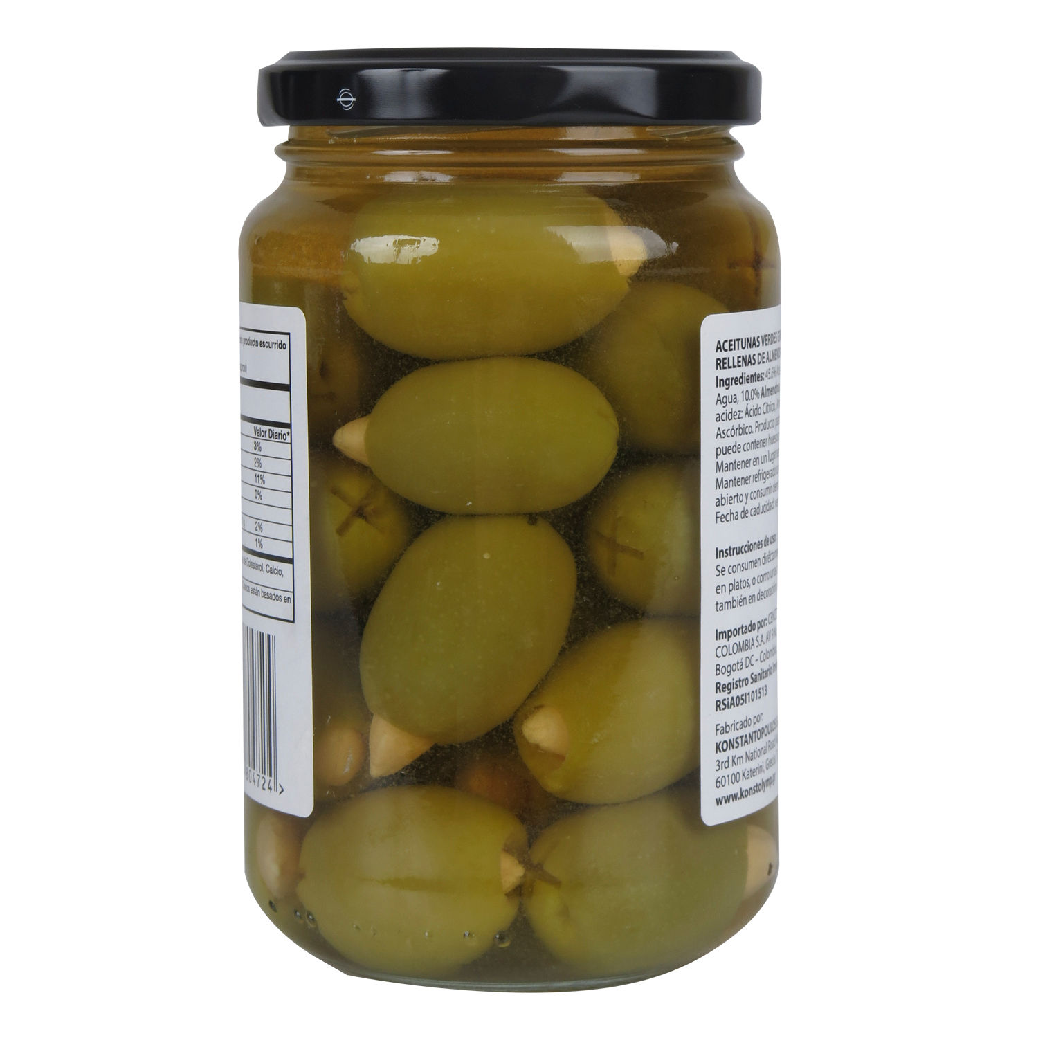 Aceituna Rellena Almendra Sin Semilla Olymp