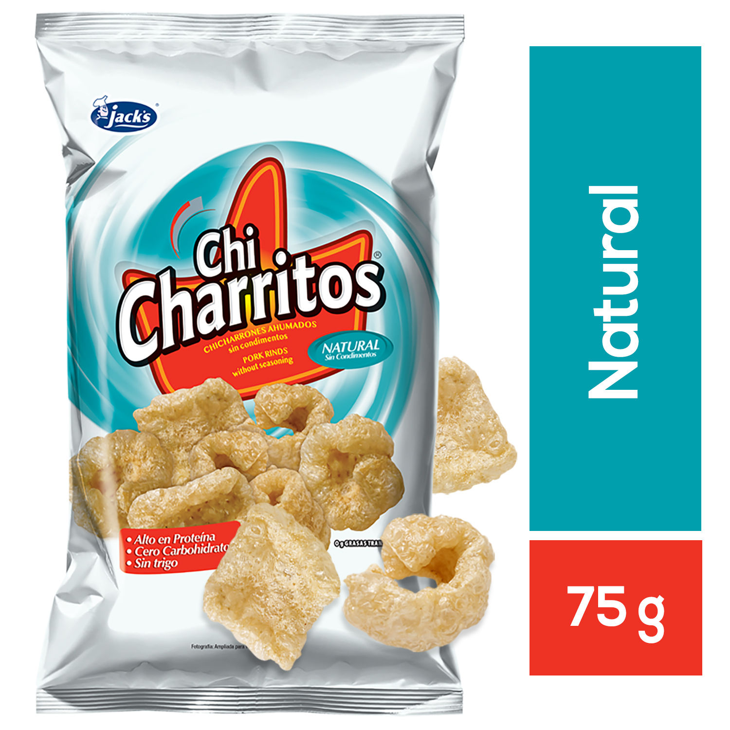 Bocadillo Chicharron Ahumados Jacks Paquete 75 G