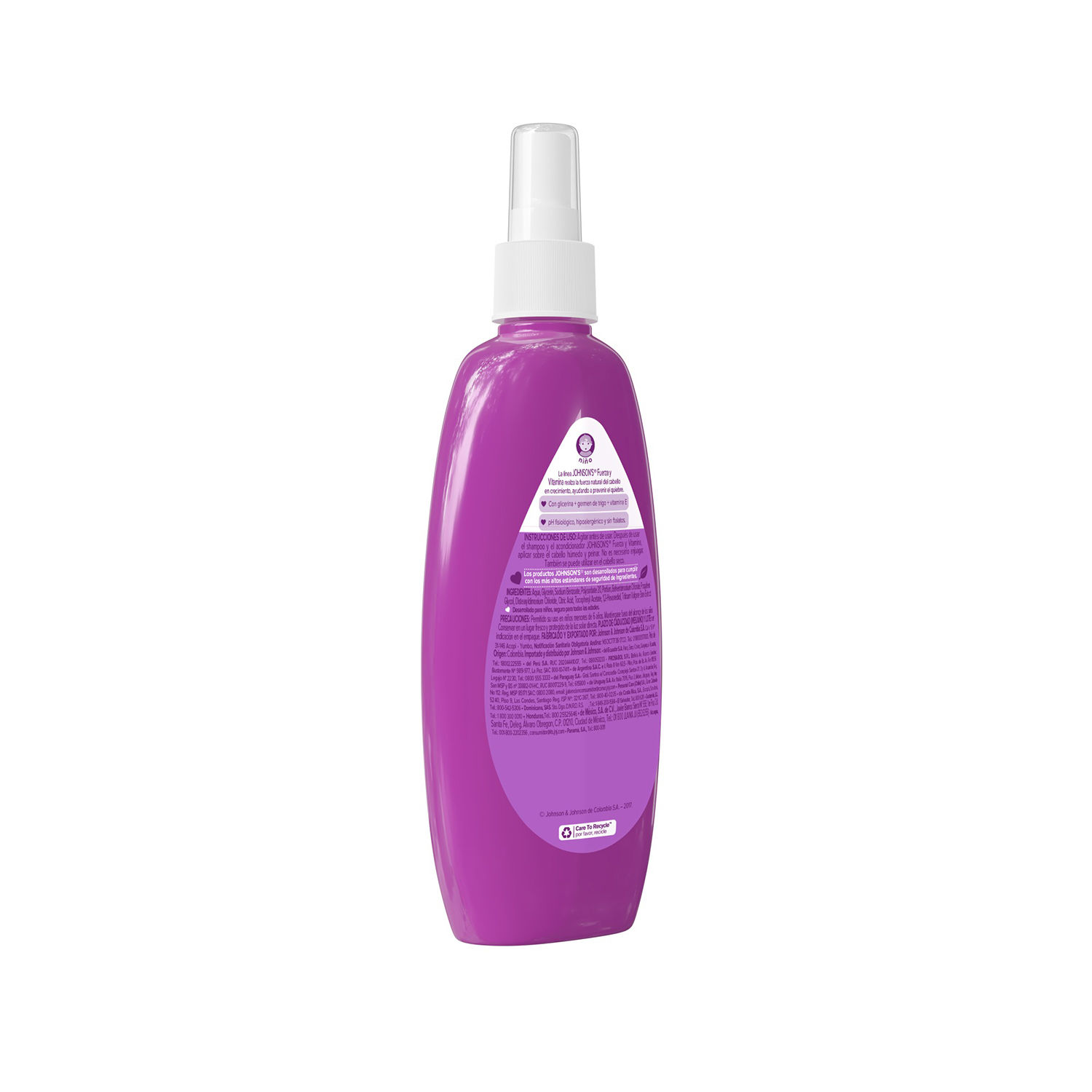 Spray Cabello Johnson & Johnson Envase 200 Ml