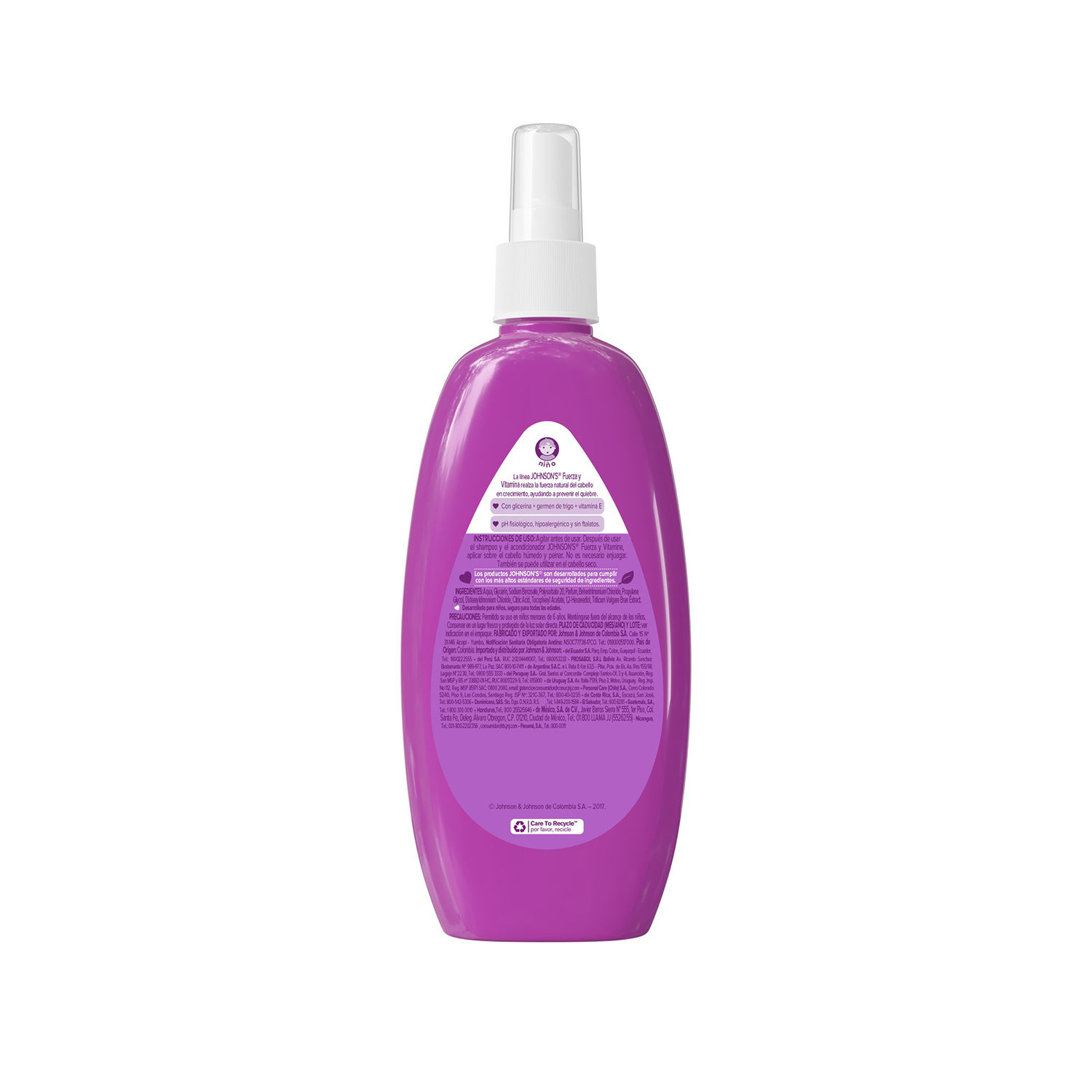 Spray Cabello Johnson & Johnson Envase 200 Ml