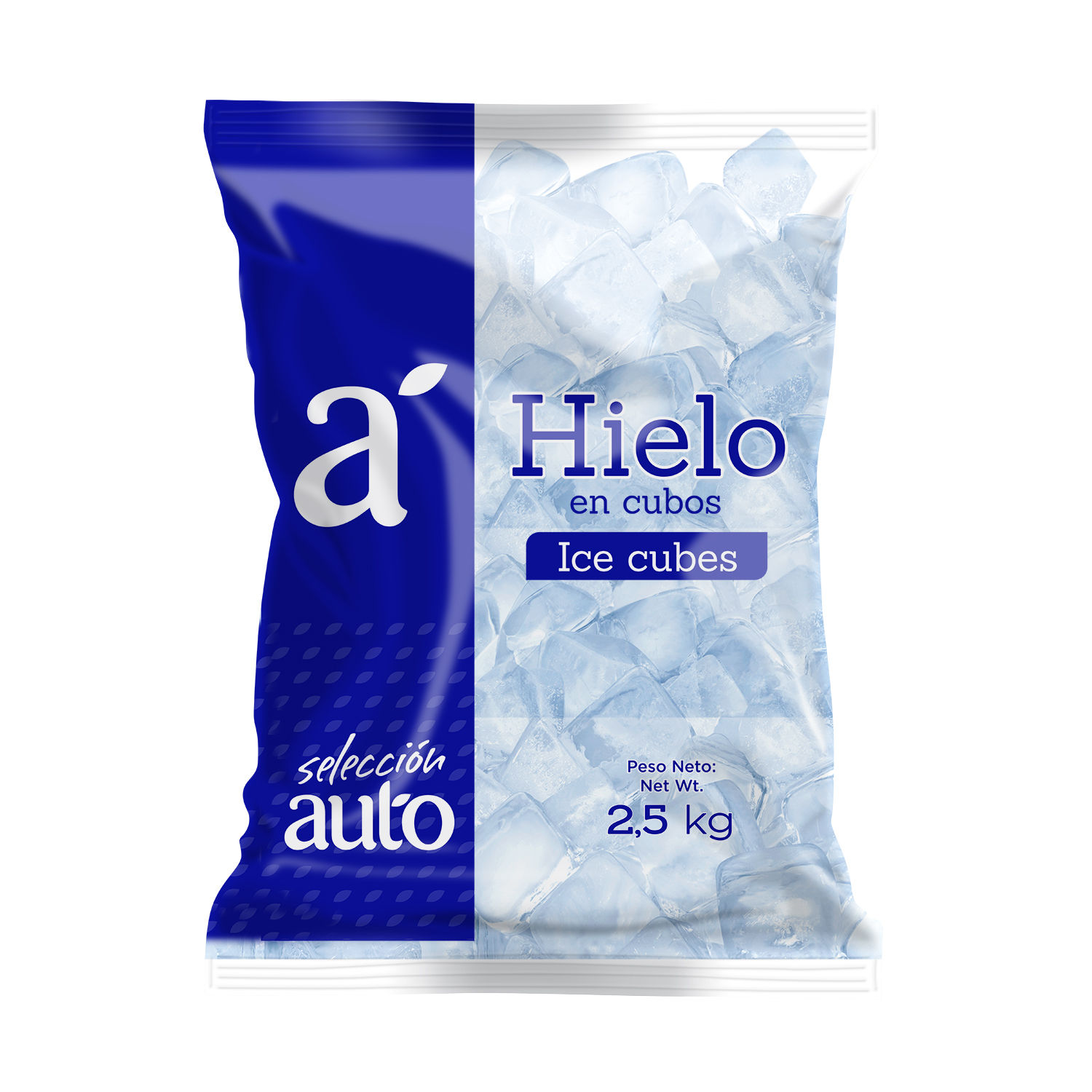 Hielo Cubo Seleccion Auto Paquete 2500 G