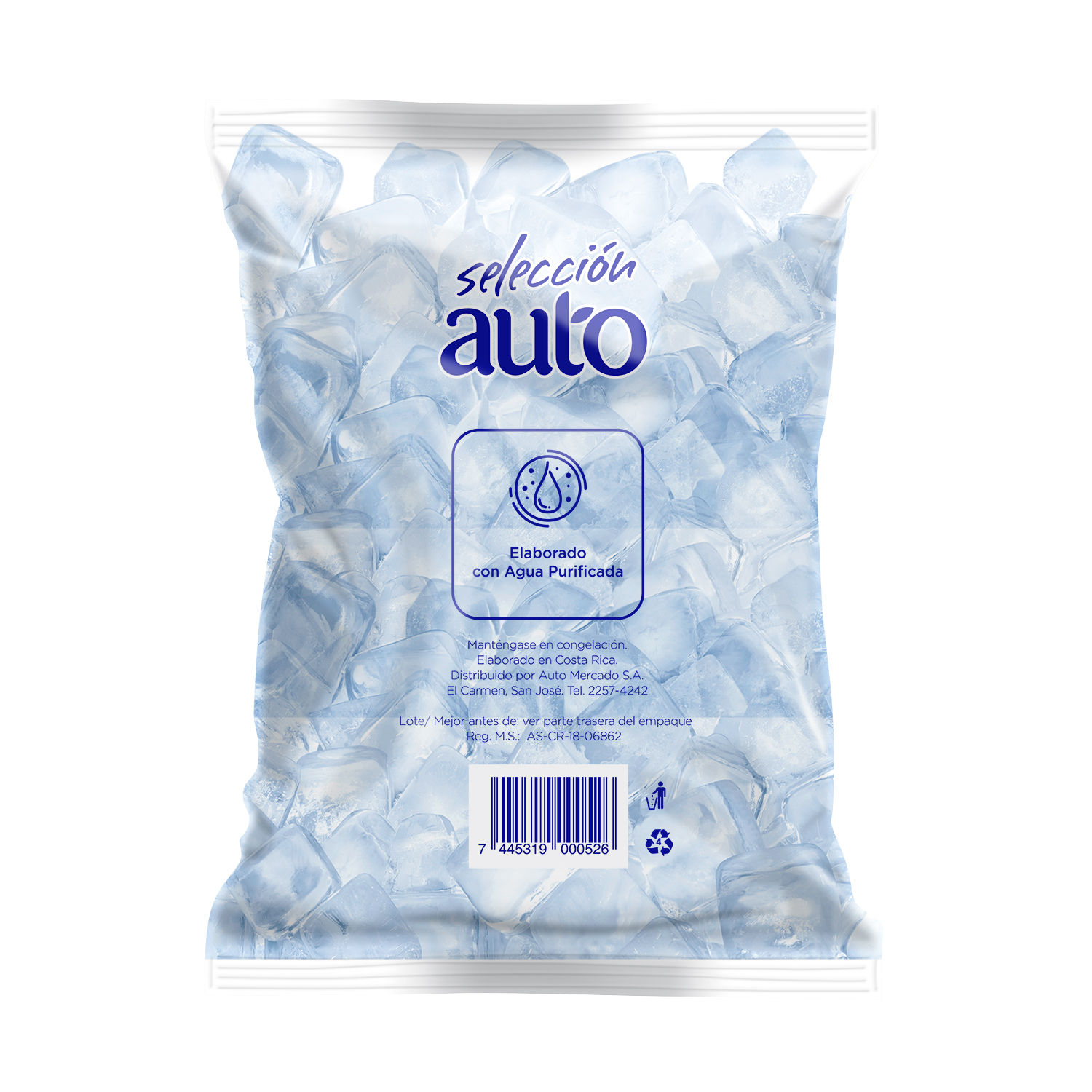 Hielo Cubo Seleccion Auto Paquete 2500 G