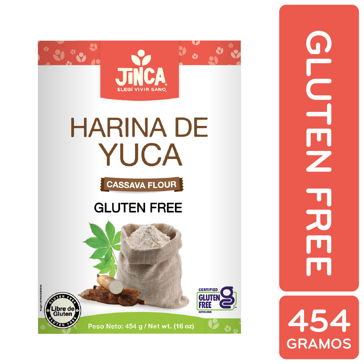 Harina Sin Gluten Yuca Jinca Foods Caja 454 G