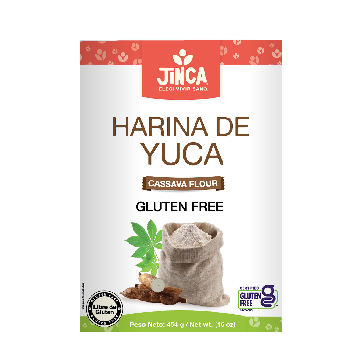 Harina Sin Gluten Yuca Jinca Foods Caja 454 G
