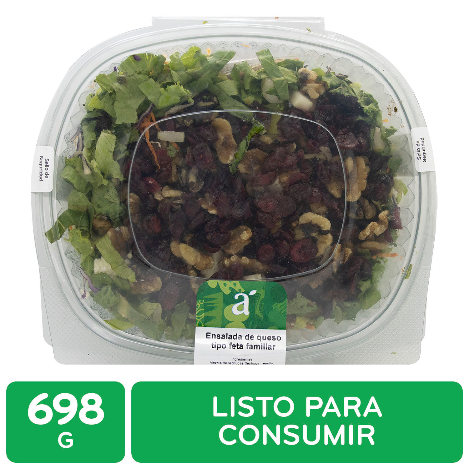 Ensalada De Lechuga Queso Feta Arandanos Famililar Auto Mercado Unidad 698 G