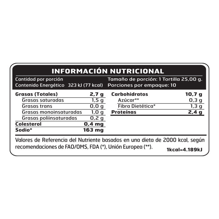 Tortillas Trigo Chia Quinoa Bimbo Paquete 250 G