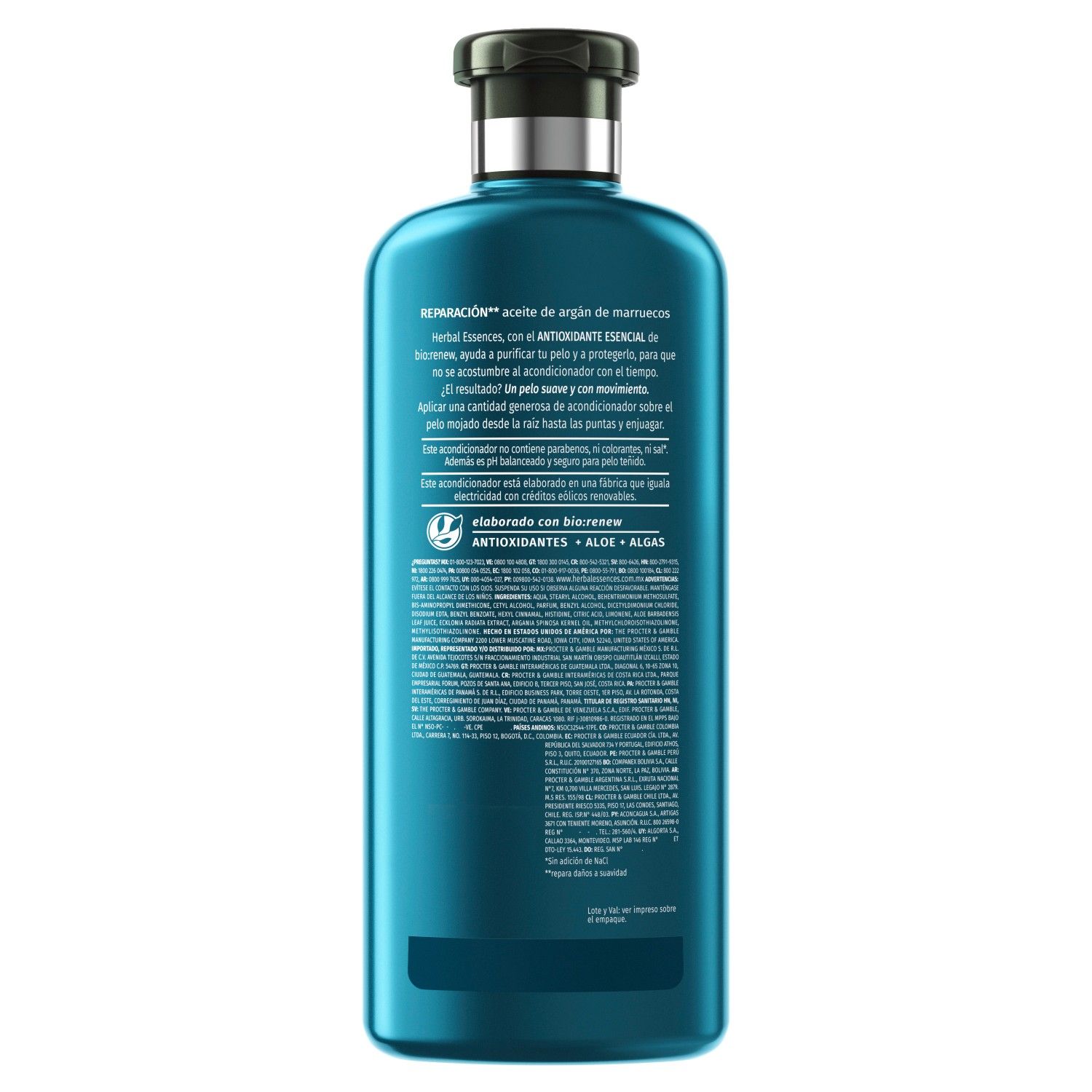 Acondicionador Cosmetico Restauracion Argan Herbal Essences Envase 400 Ml