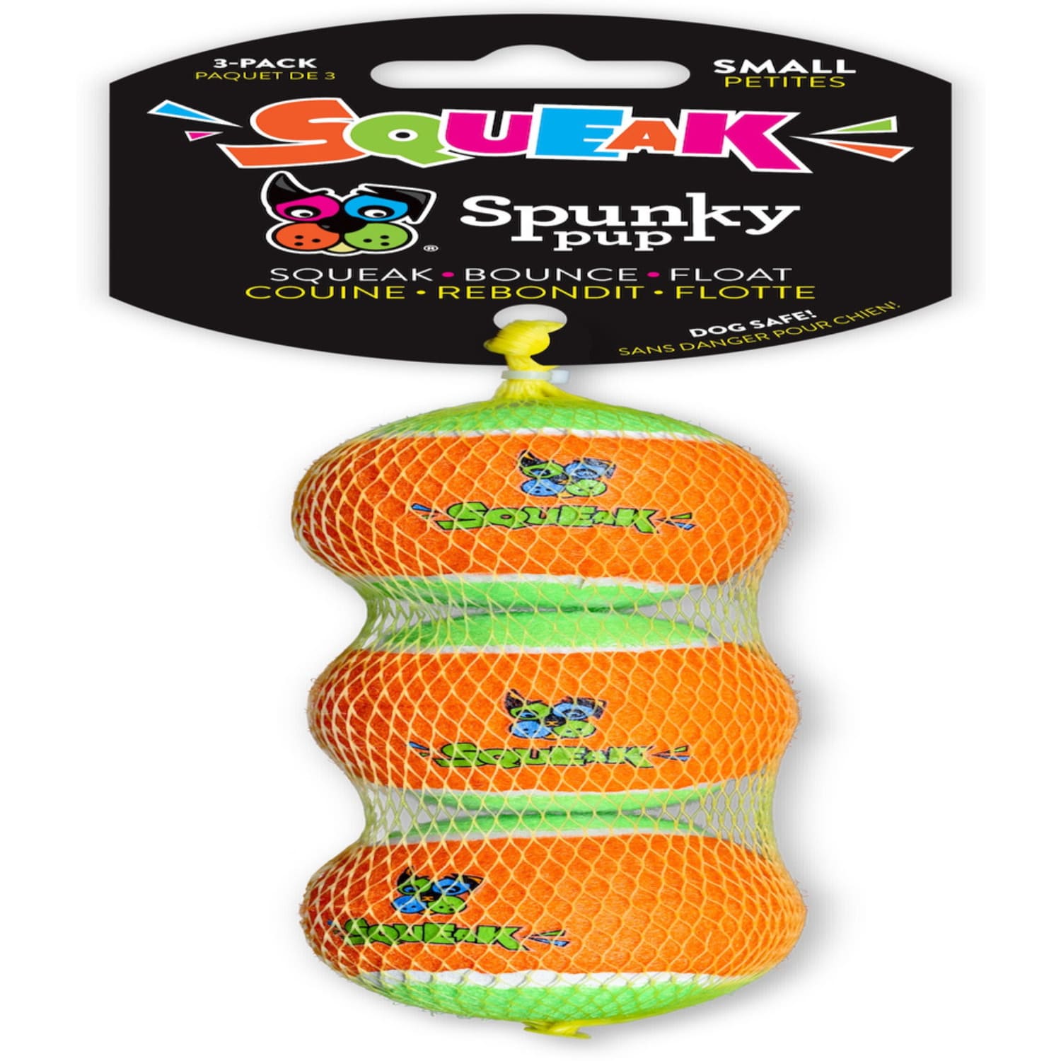 Juguete Perro Bola Spunky Pup Blister 3 Unid