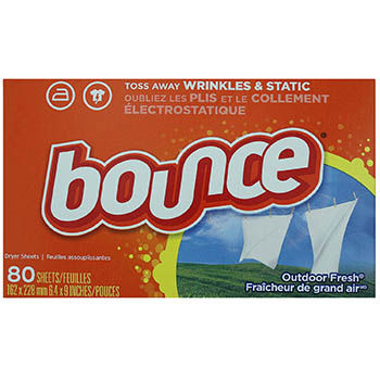 Toallitas antiestática para secadora Bounce Sport, 105 piezas