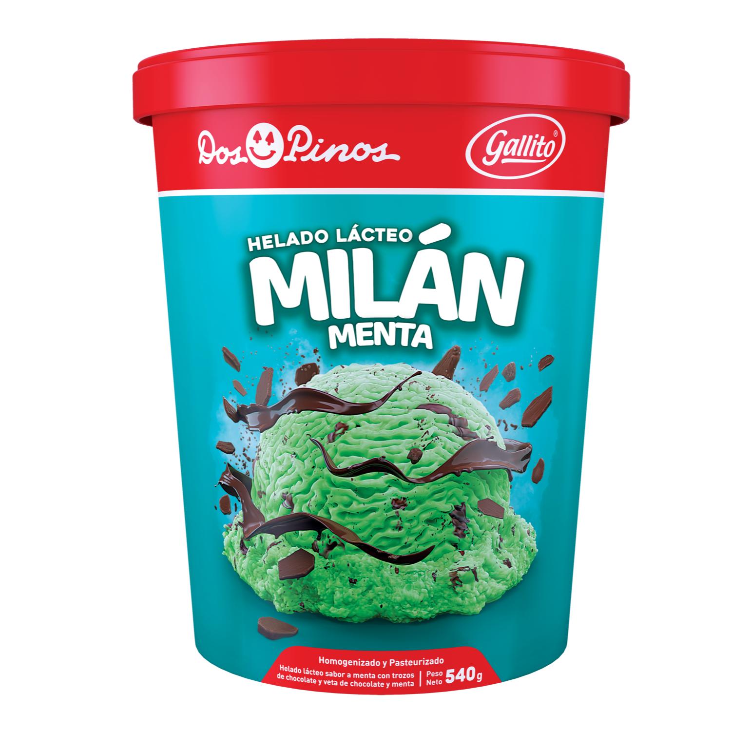 Helado Milan Menta Gallito Envase 540 G