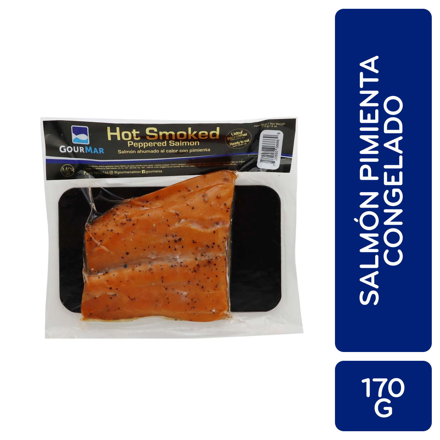 Salmon Pimienta Congelado Gourmar Bolsa 170 G