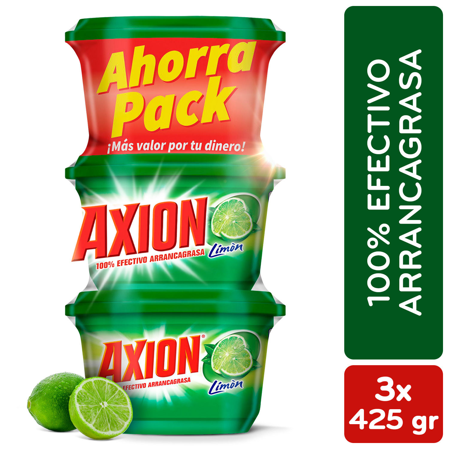 Lavaplatos Crema Limon 3u Axion Oferta 1275 G