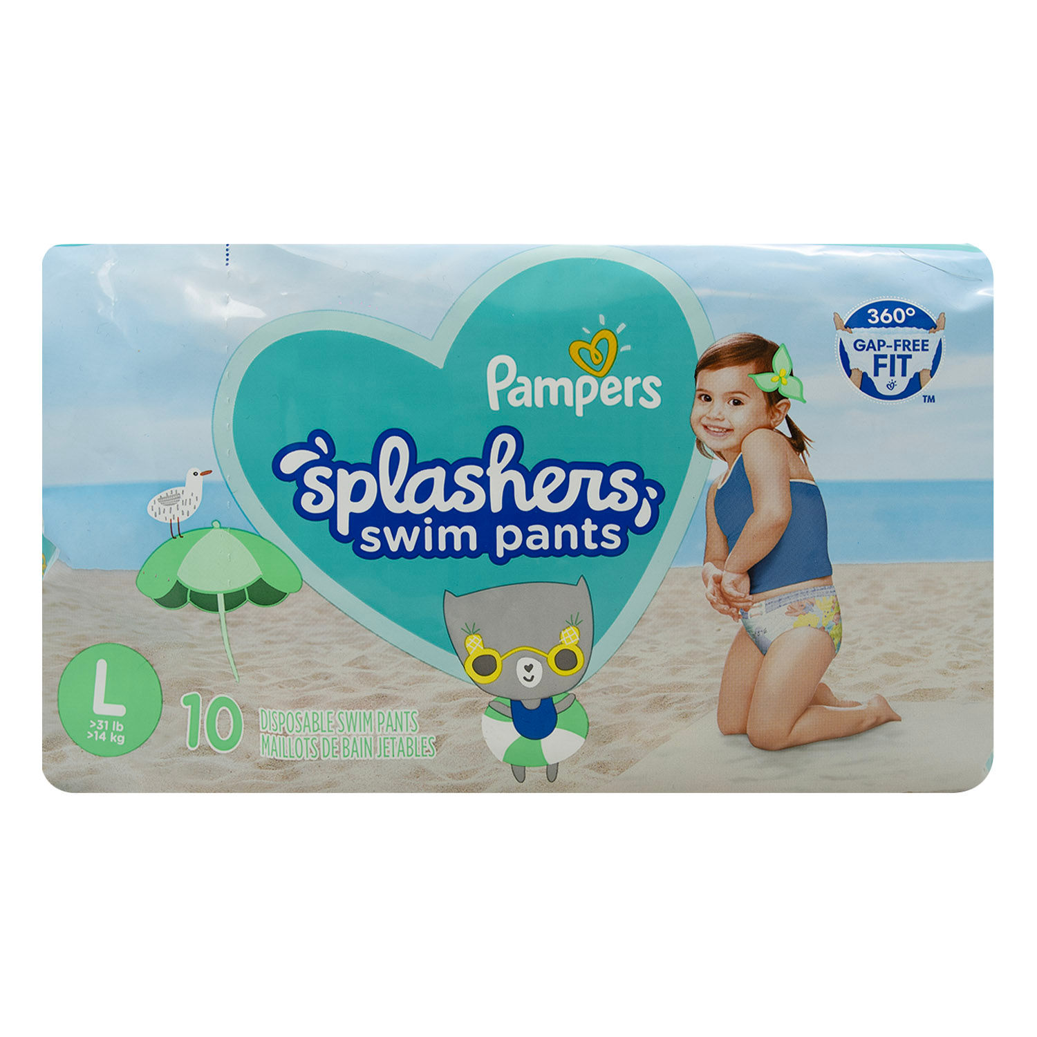 Pañal Piscina T-l Unisex Pampers Paquete 10 Unid