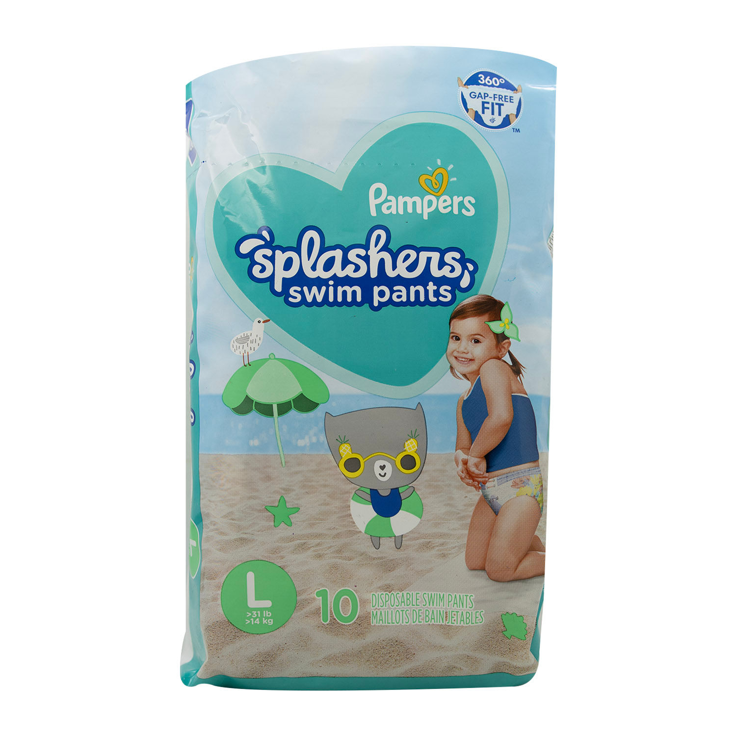 Pañal Piscina T-l Unisex Pampers Paquete 10 Unid