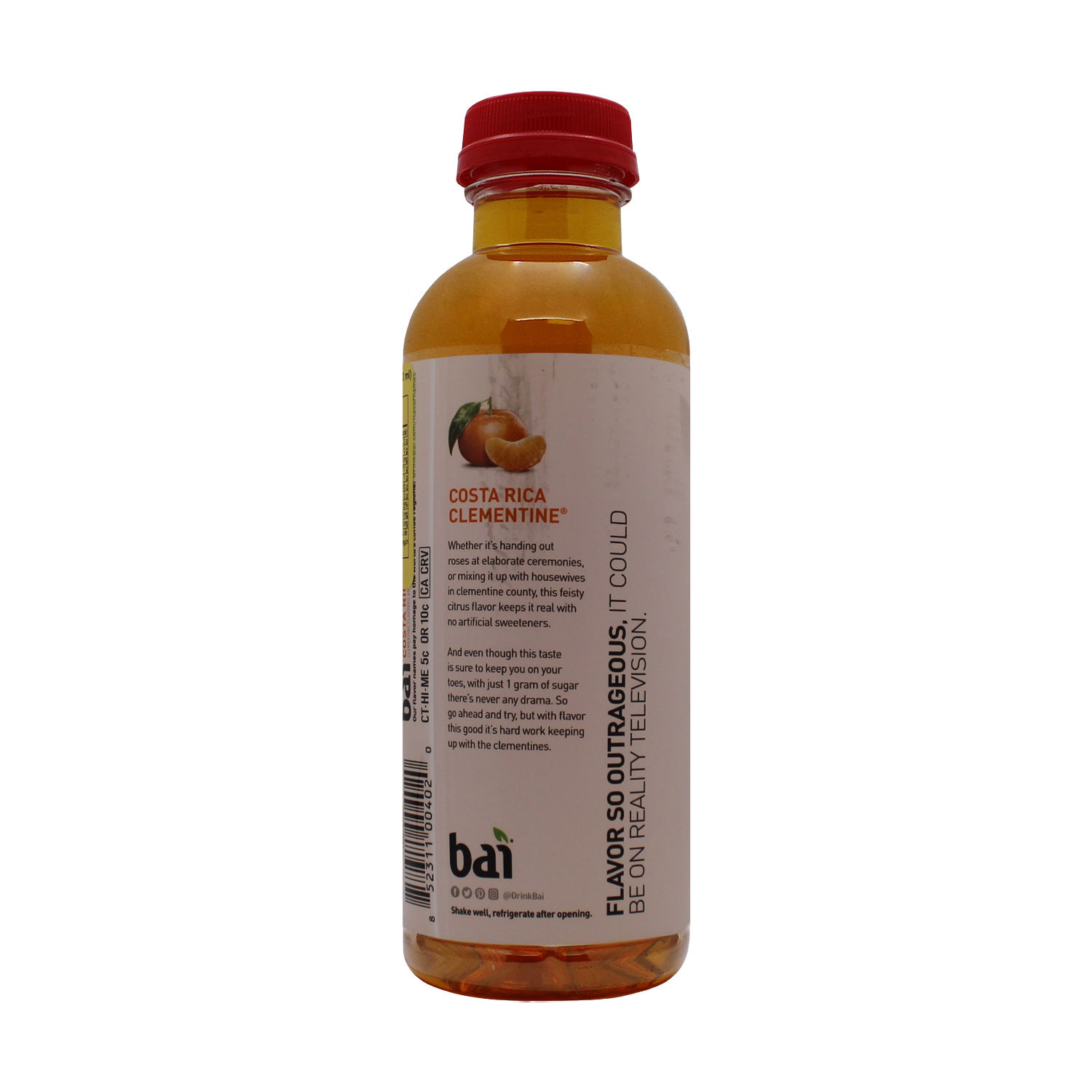 Agua Saborizada Mandarina Bai Botella 530 Ml
