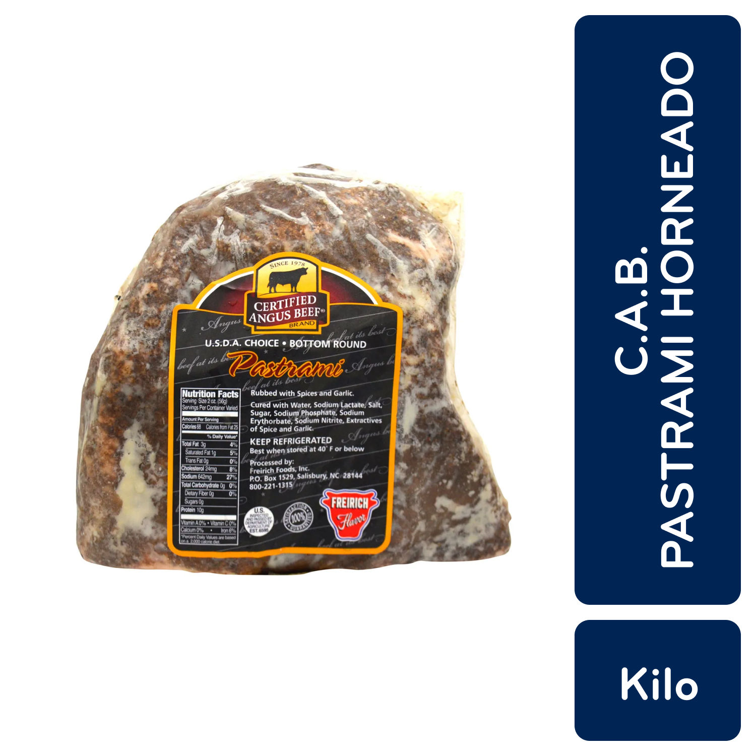 Pastrami Res Horneado Certified Angus Kilo