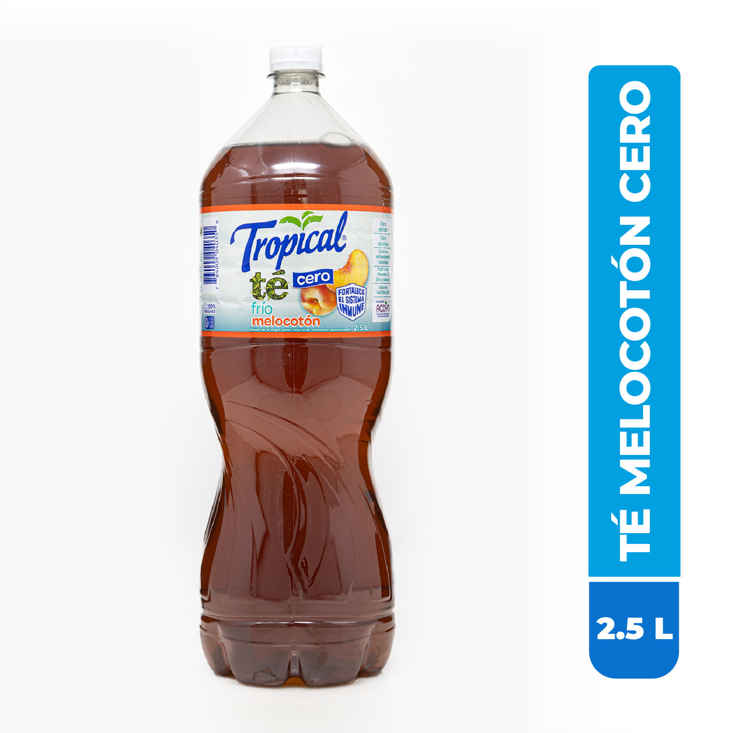 Bebida Te Líquido Melocoton Cero Tropical Botella 2500 Ml