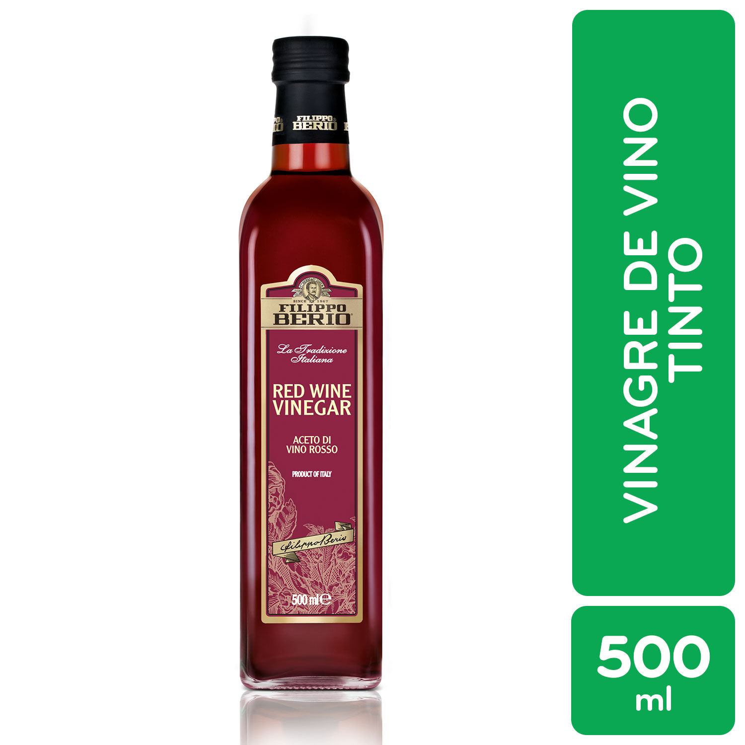 Vinagre Vino Tinto Filipo Berio Botella 500 Ml