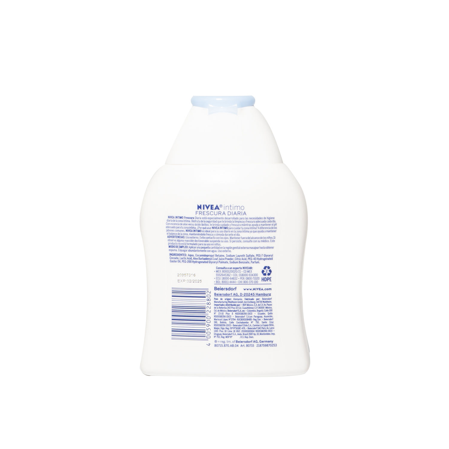 Jabon Intimo Frescura Nivea Envase 250 Ml