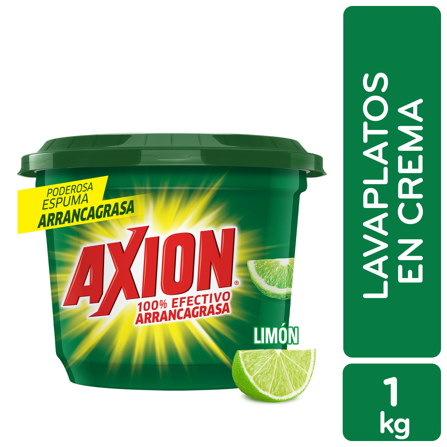 Lavaplatos Crema Limon Axion Envase 1000 G | Auto Mercado