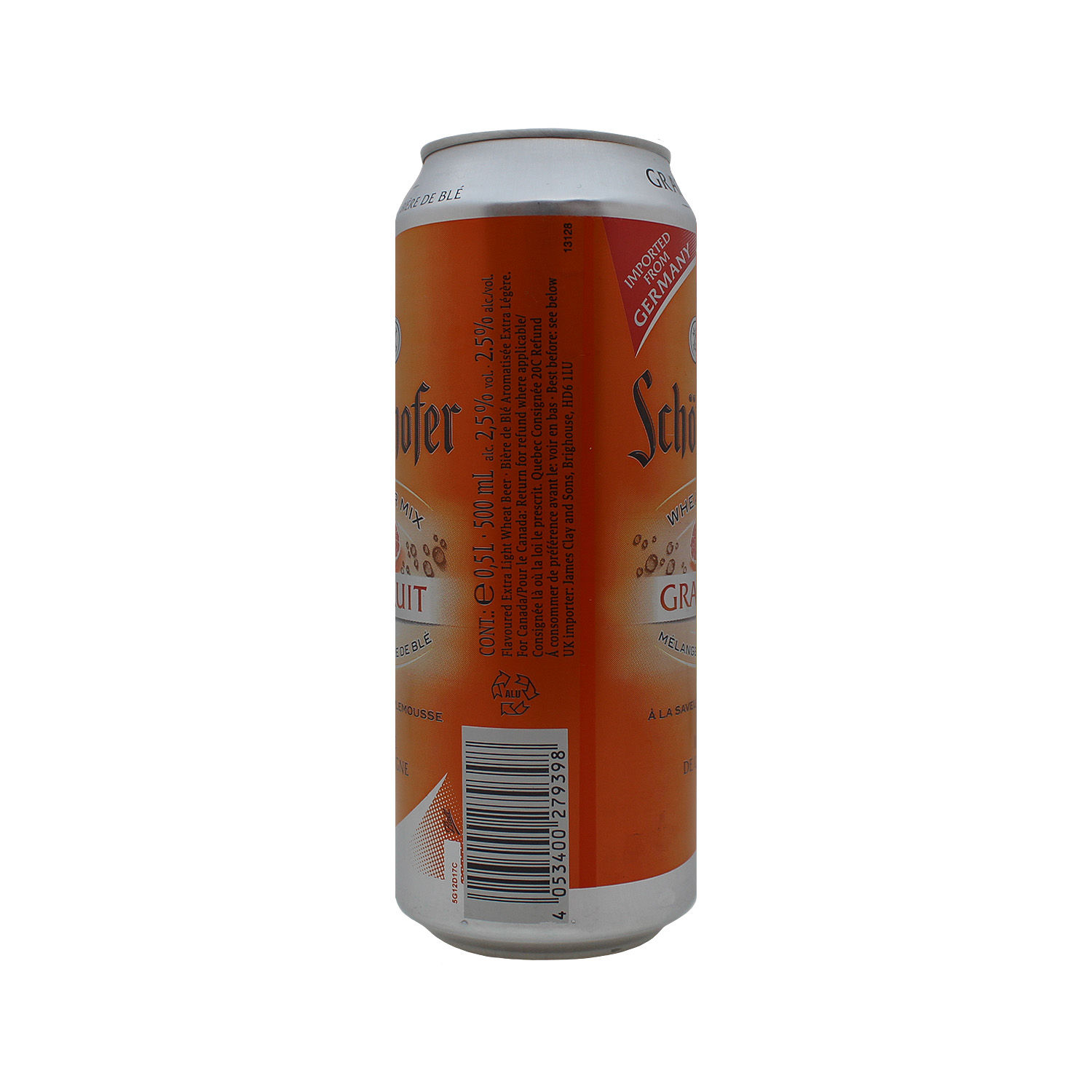 Cerveza Importada Grapefruit Alemania Schofferhofer Lata 500 Ml