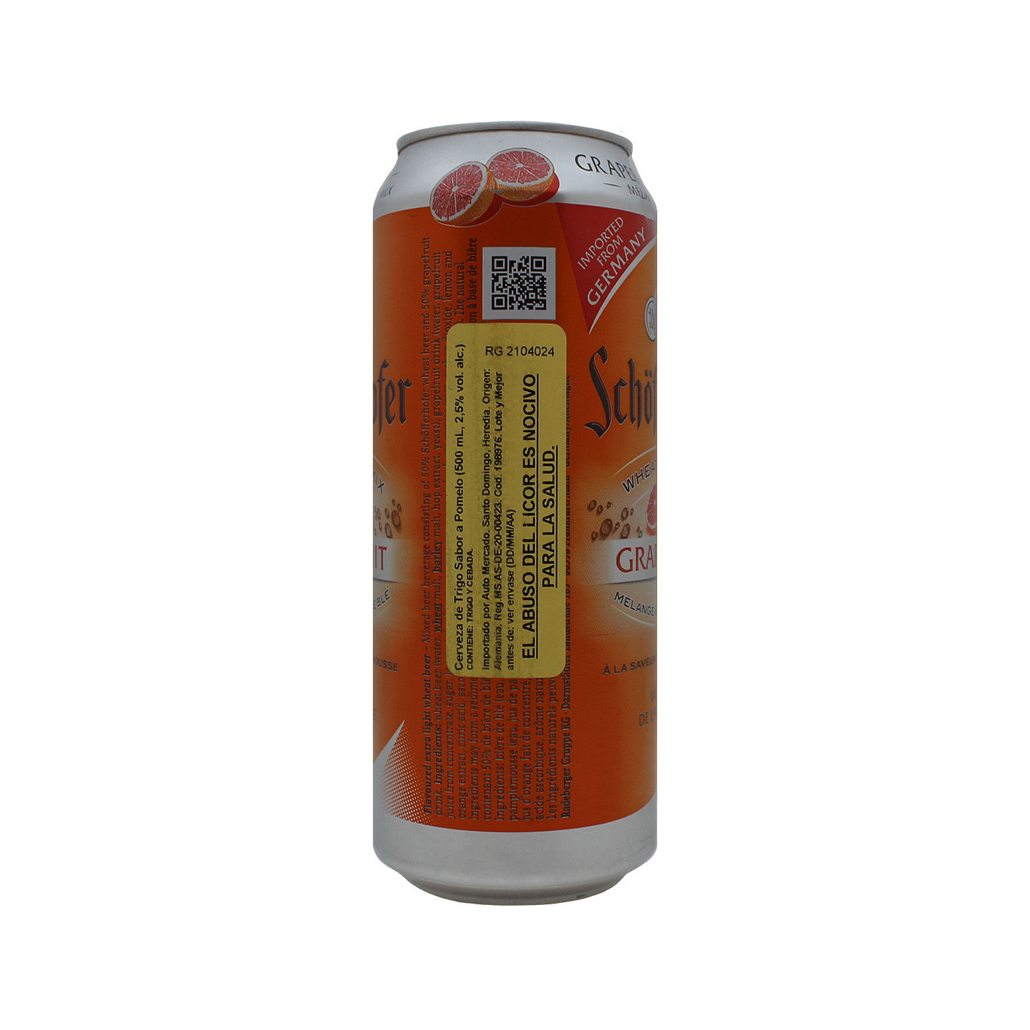 Cerveza Importada Grapefruit Alemania Schofferhofer Lata 500 Ml