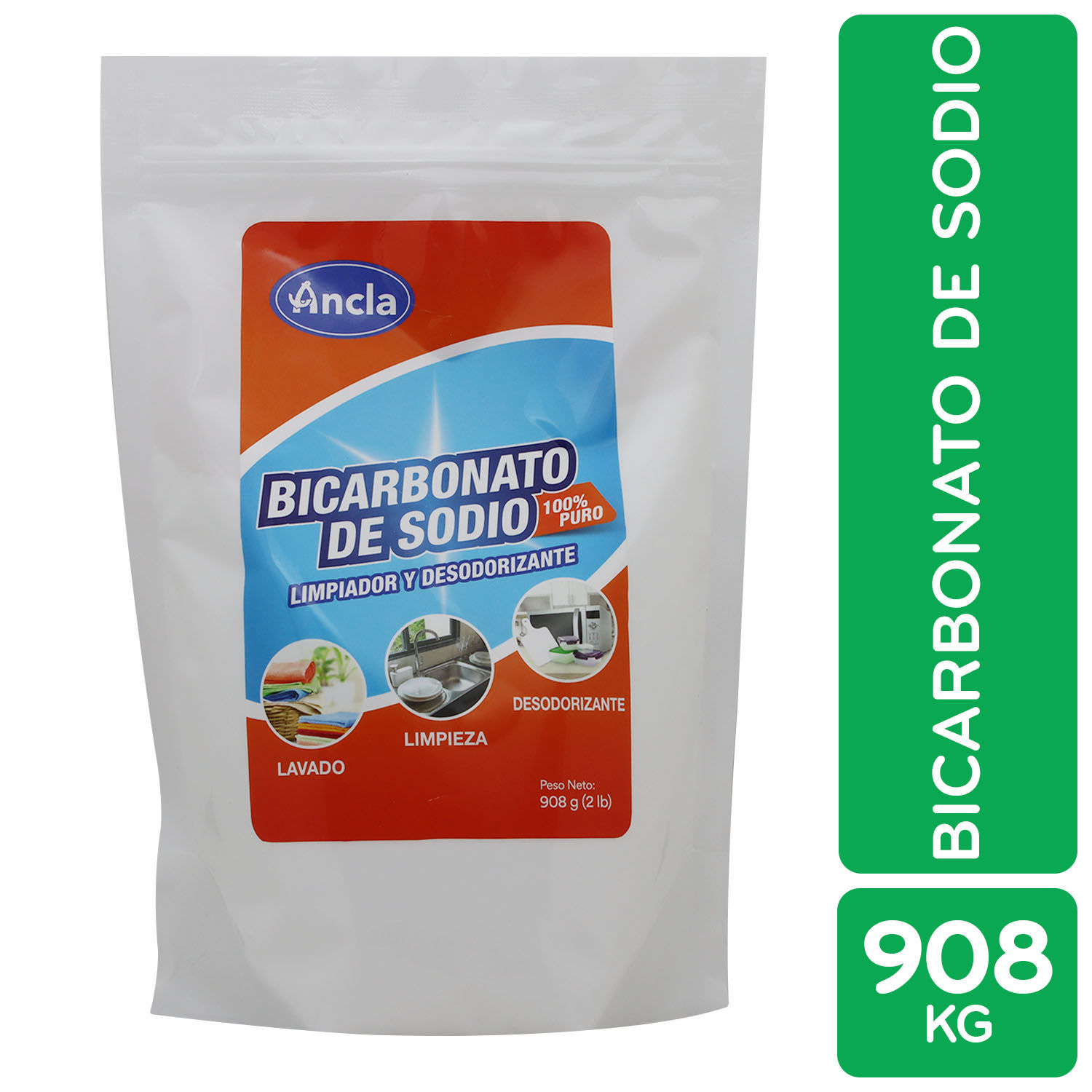 Comprar Bicarbonato De Sodio Ancla Doypack - 908g