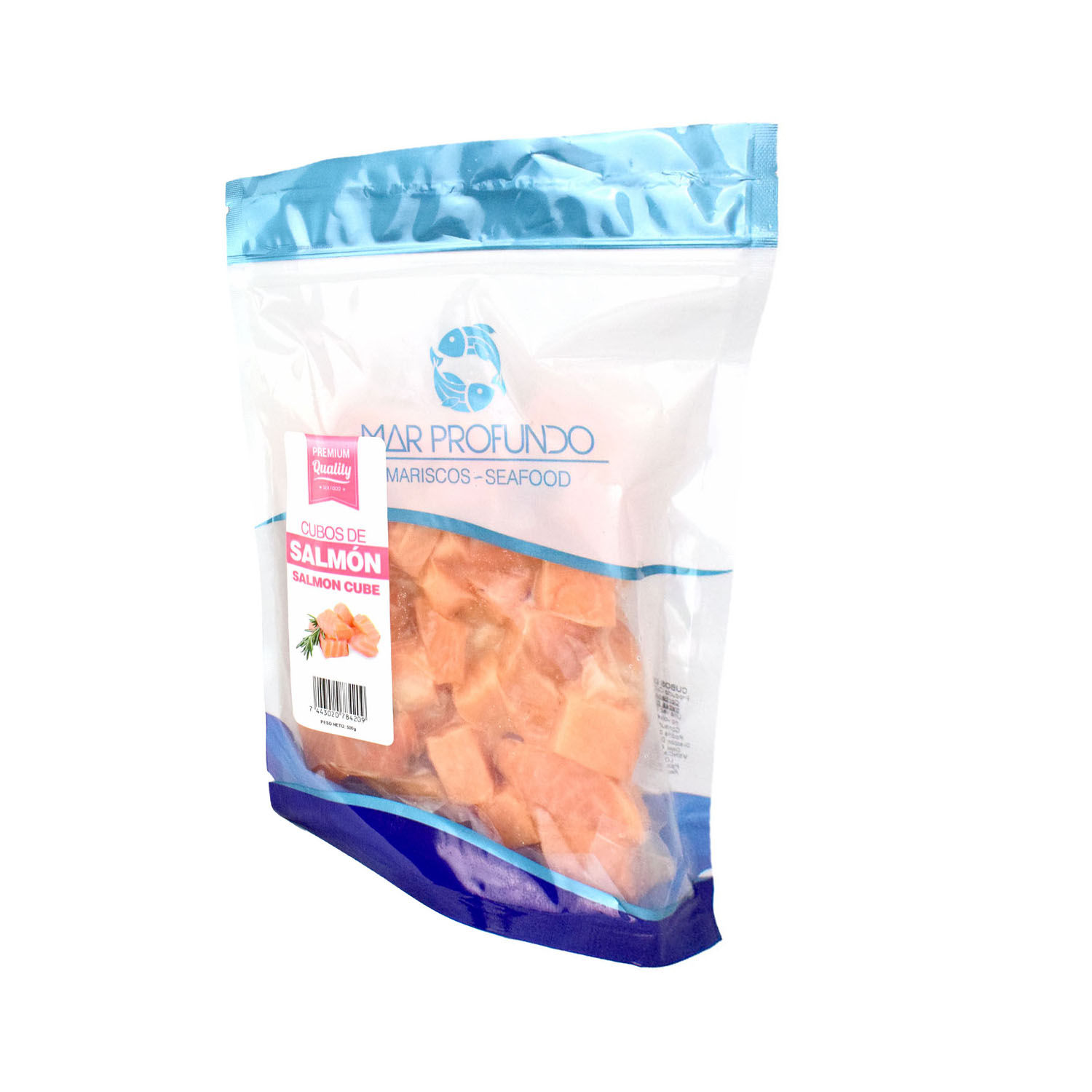 Cubos De Salmon Congelado Mar Profundo Bolsa 500 G