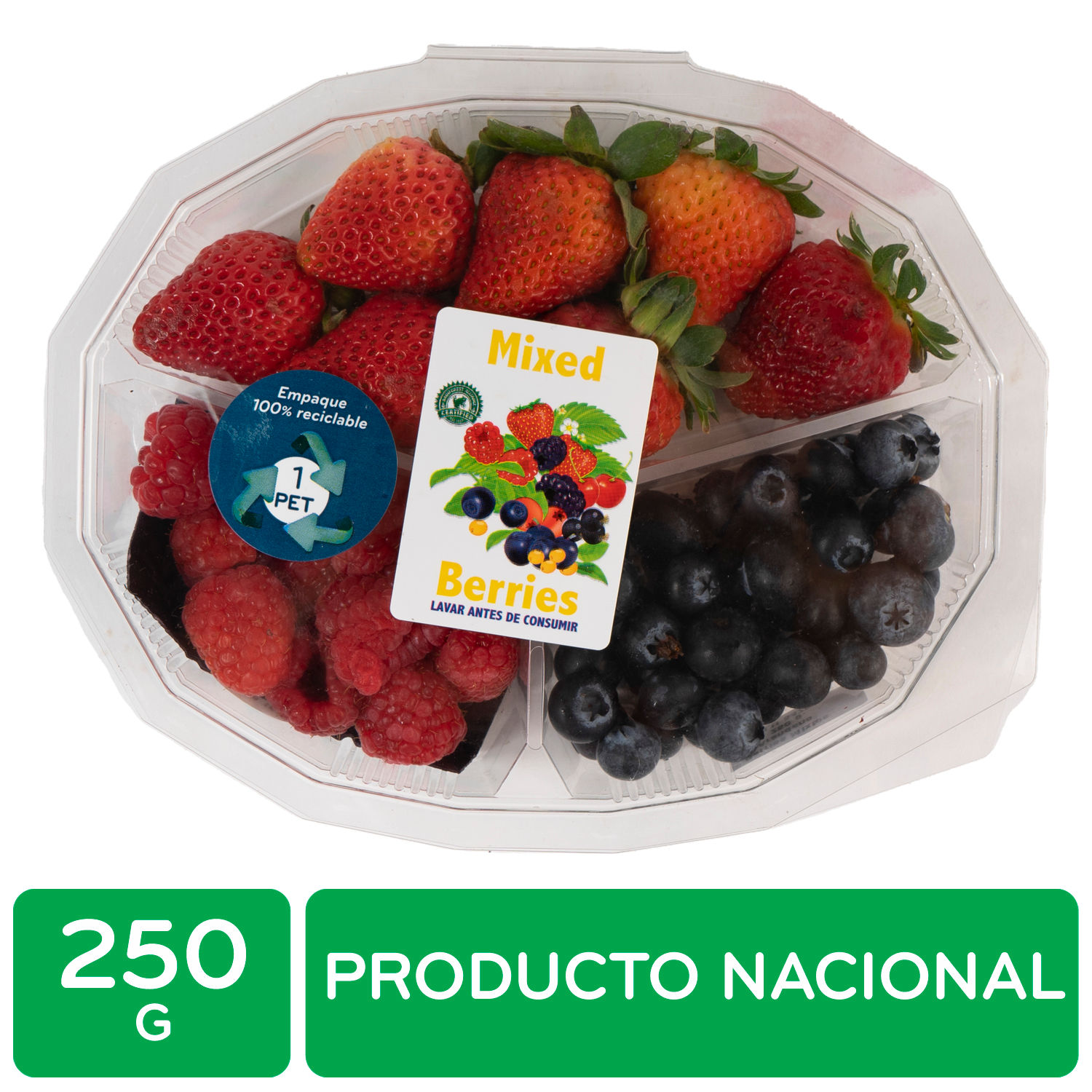 Mix Berries Con Arandano Auto Mercado Bandeja 250 G