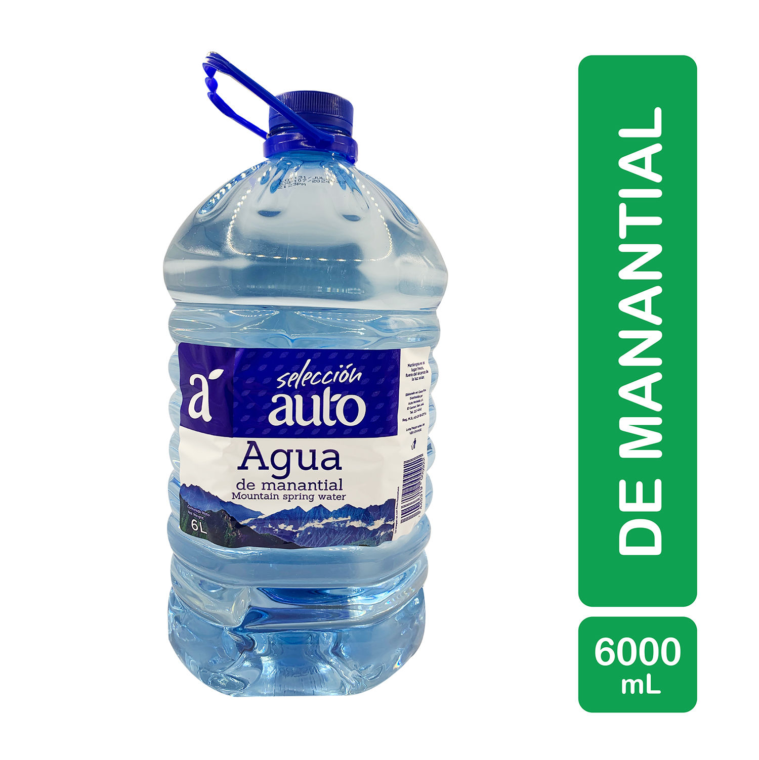 Agua Natural Manantial Seleccion Auto Envase 6000 Ml