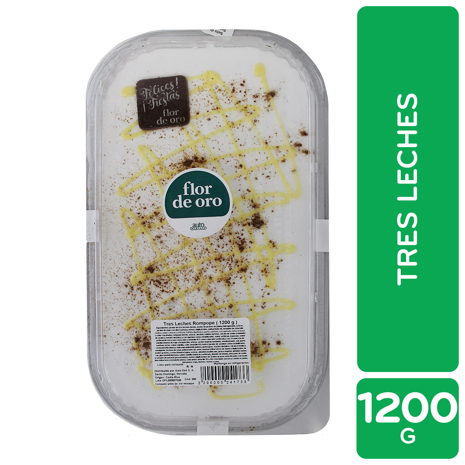 Tres Leches Rompope Flor De Oro Envase  1200 G