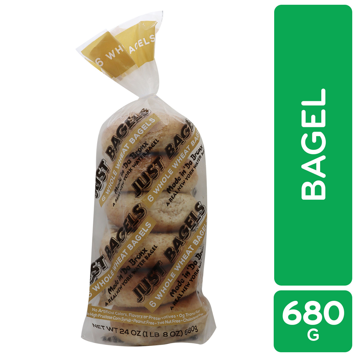 Pan Bagel Trigo Entero Just Bagels Paquete 680 G