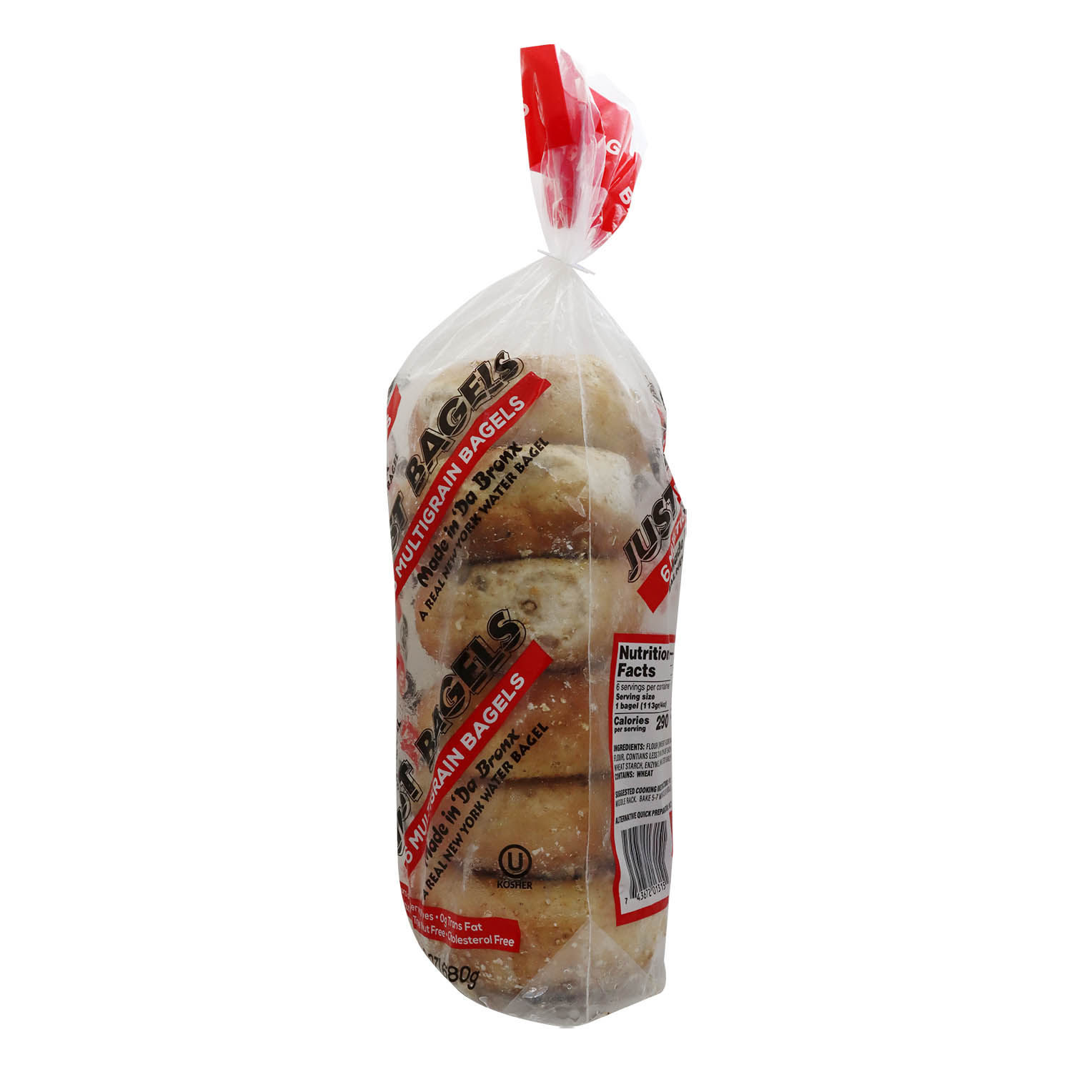 Pan Bagel Multigrano Just Bagels Paquete 680 G