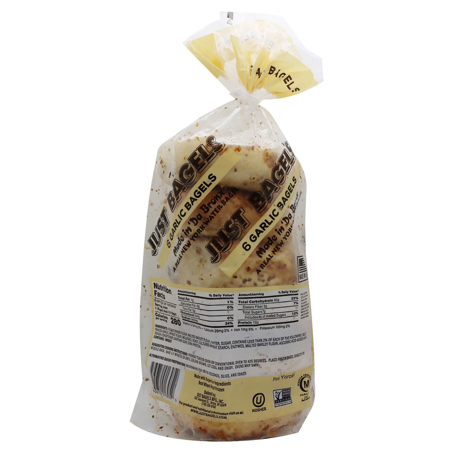 Pan Bagel Ajo Just Bagels Paquete 680 G