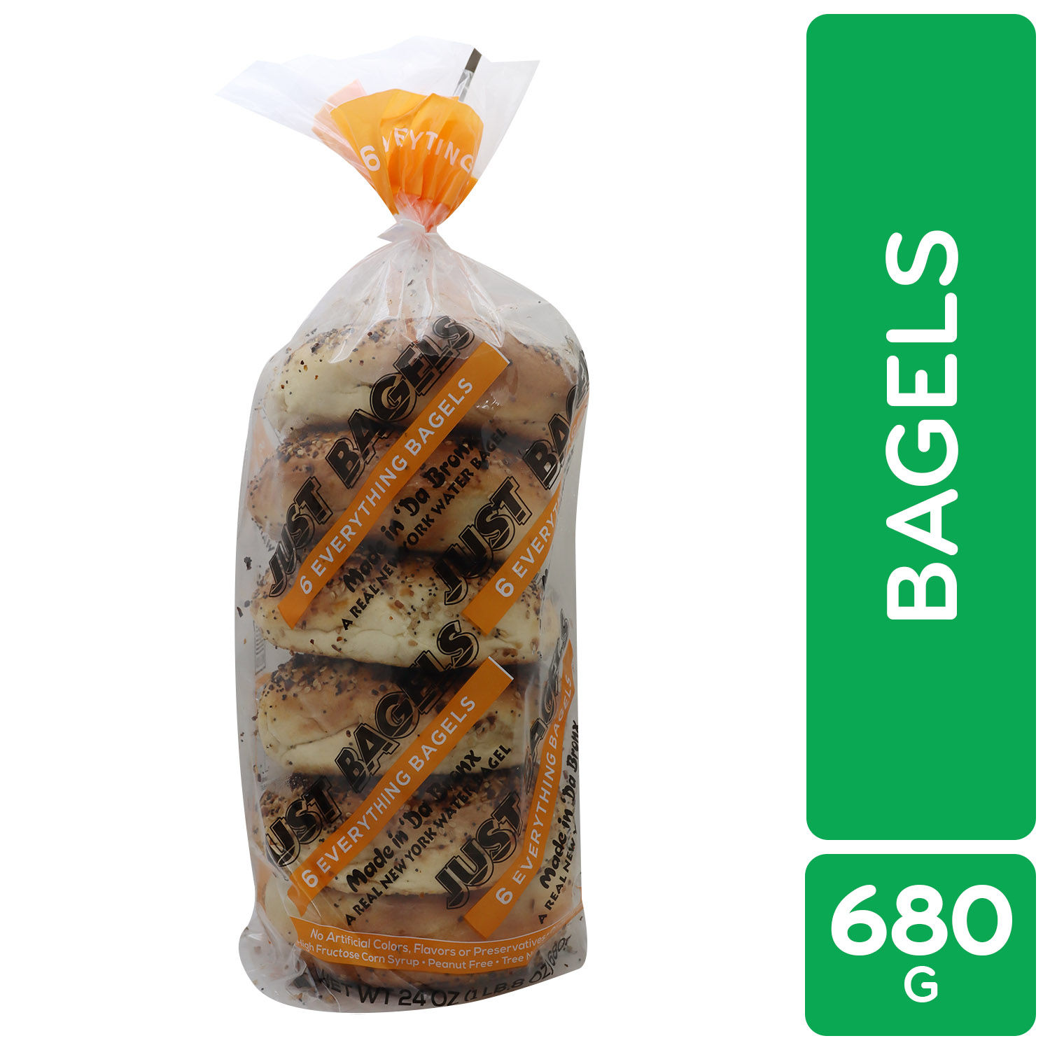 Pan Bagel Completo Just Bagels Paquete 680 G