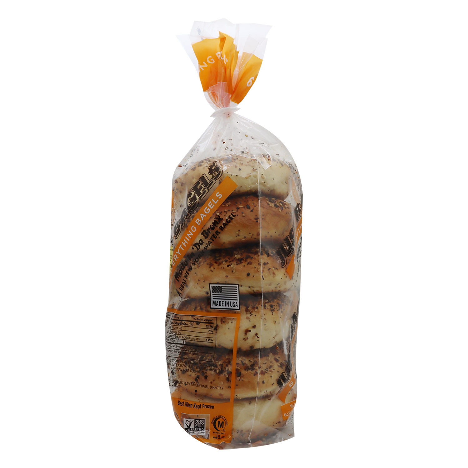 Pan Bagel Completo Just Bagels Paquete 680 G