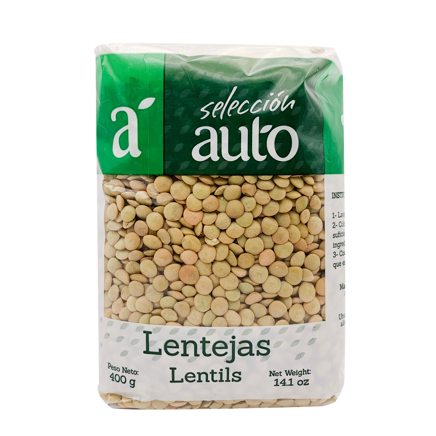 Lentejas Seleccion Auto Bolsa 400 G